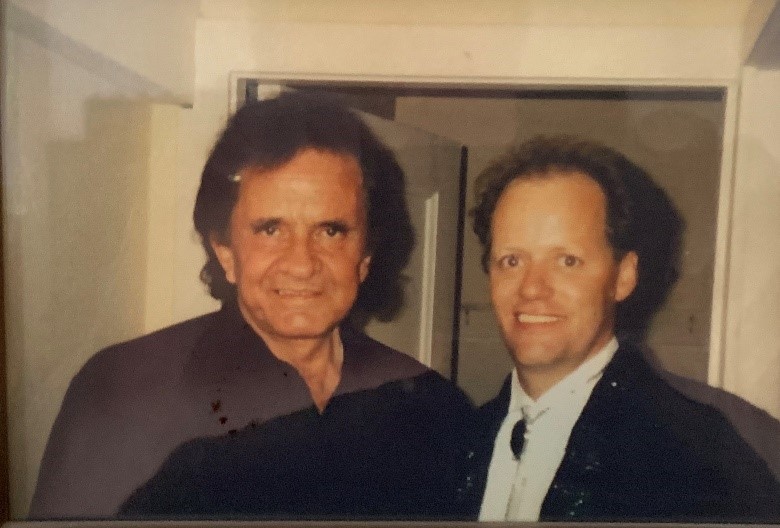 Paul with Johnny Cash as his opening act