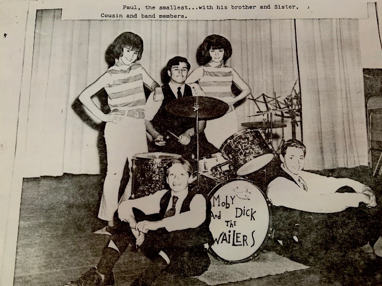 Paul (front) in an early band