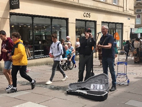 Busking in England